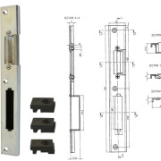 broasca ingropata cu rola pentru usi PVC 16mm 2